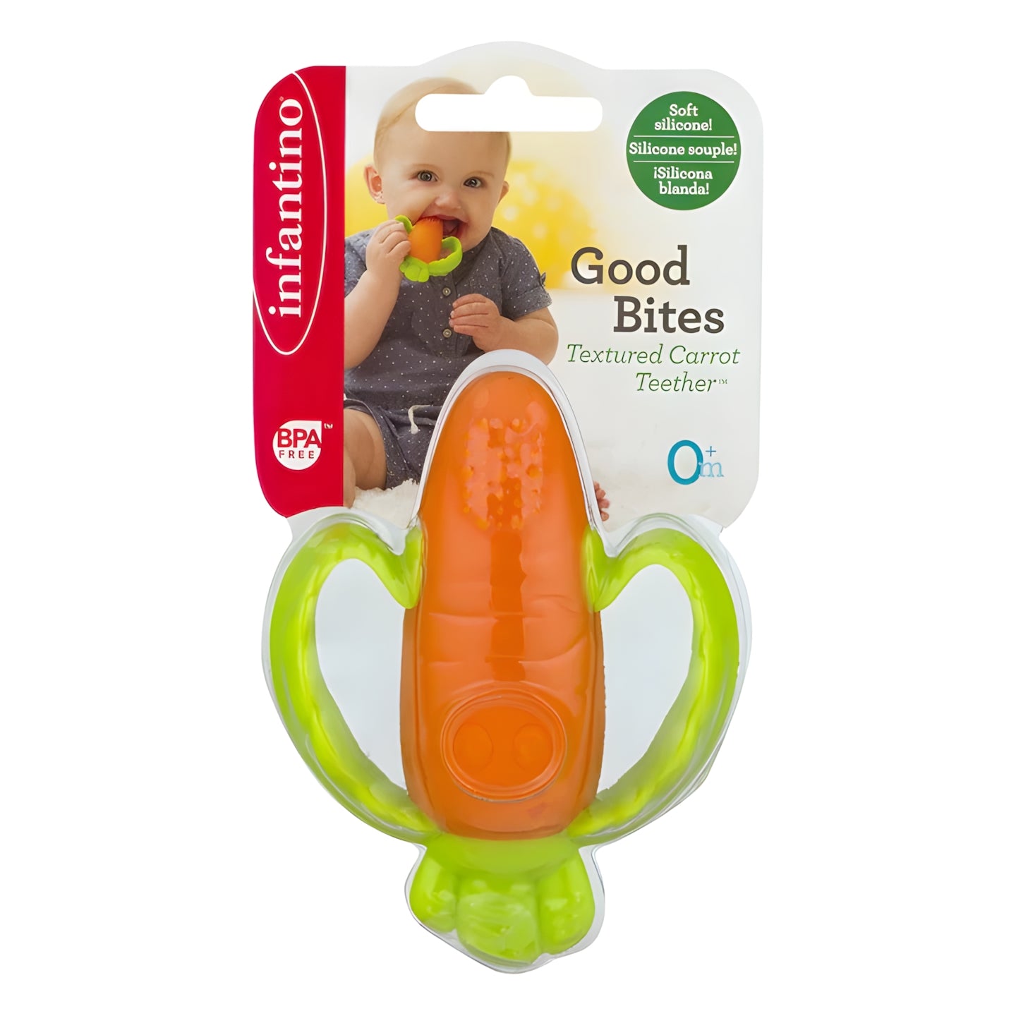 GOOD BITES TEXTURED CARROT TEETHER INFANTINO