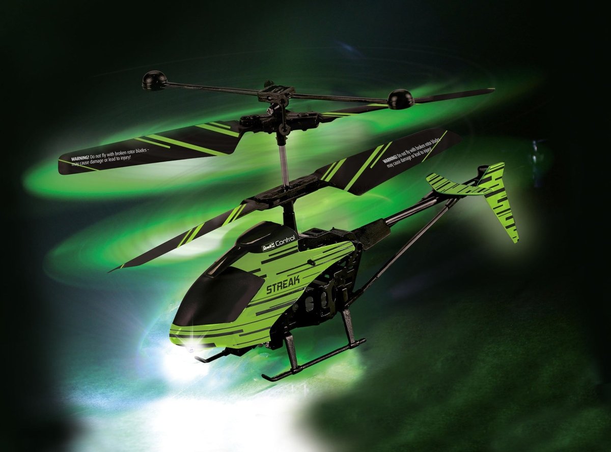 RC HELICOPTER STREAK GLOW IN THE DARK - Premium for Kids in Qatar | Toysaro.com