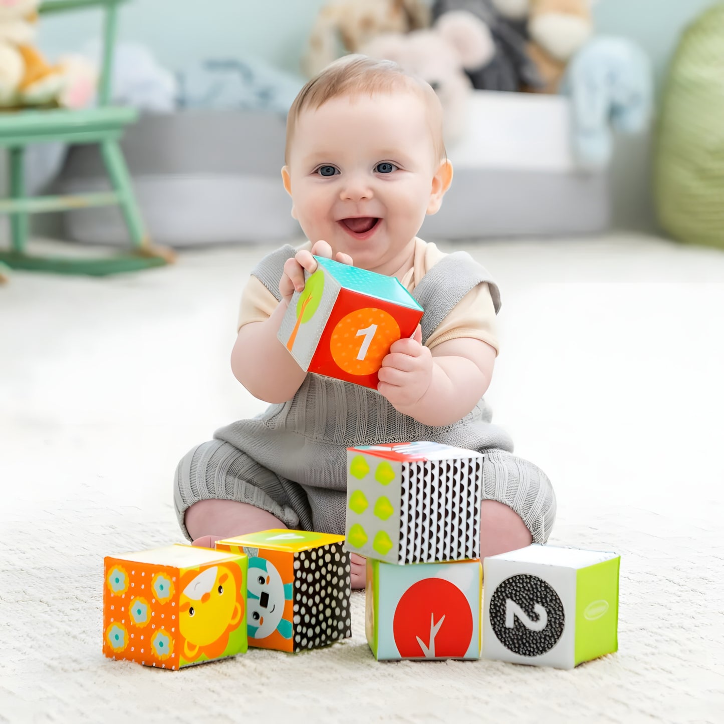 COLORS & NUMBERS BATH BLOCKS (3 PCS)