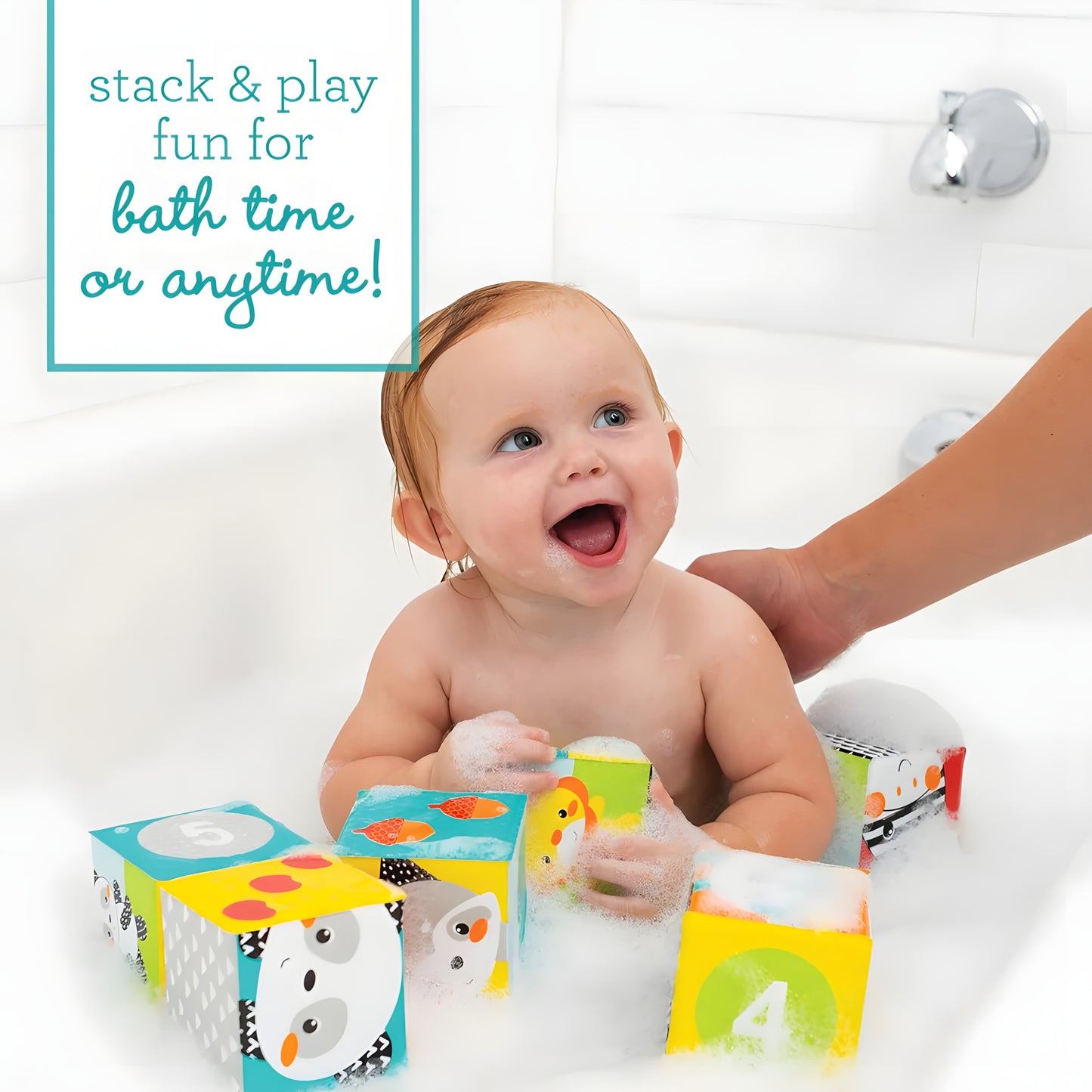 COLORS & NUMBERS BATH BLOCKS (3 PCS)