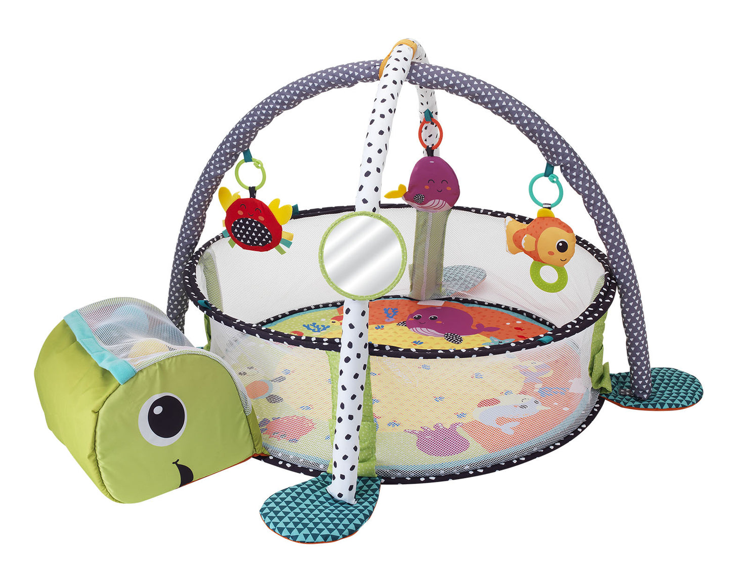 INFANTINO GROW-WITH-ME ACTIVITY GYM/PLAYMAT & BALL PIT FOR BABY SUITABLE FROM 0 MONTHS-MULTICOLOR