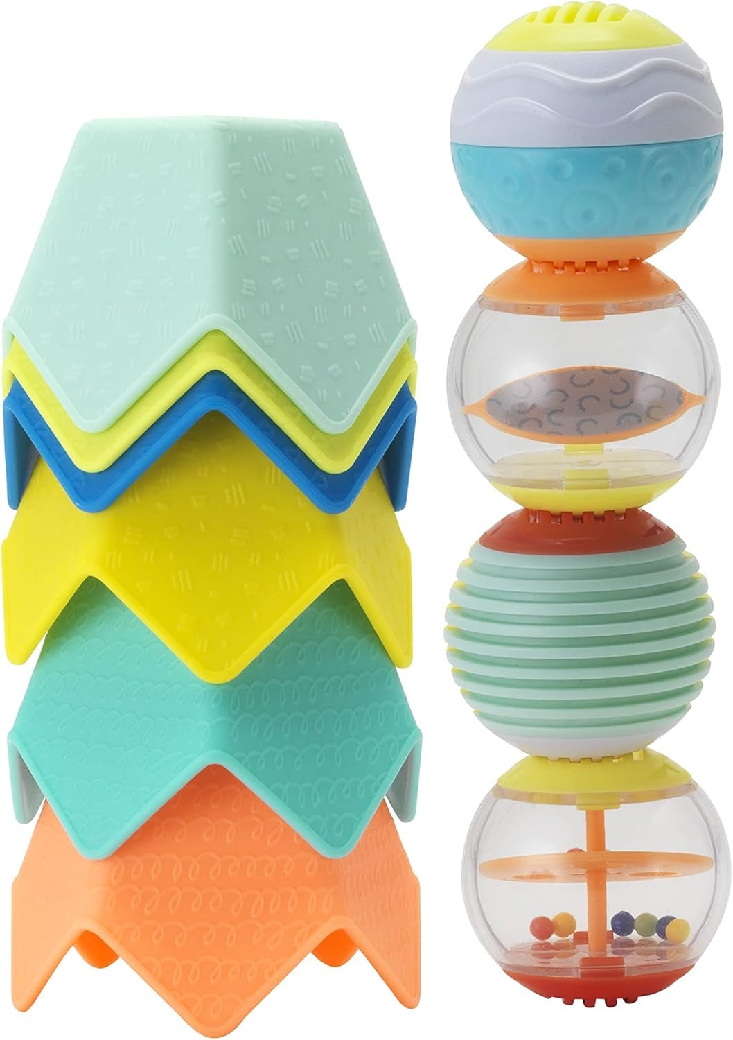 SENSORY STACKING CUPS & ACTIVITY BALL SET