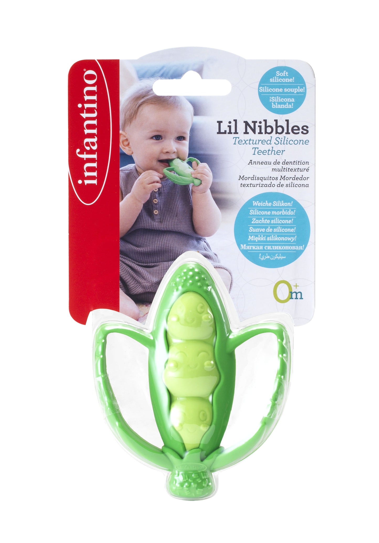 INFANTINO LIL NIBBLES TEXTURED SILICONE TEETHER