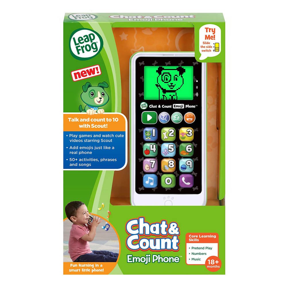 LEAPFROG CHAT AND COUNT EMOJI PHONE - WHITE - MULTI COLOR - 80 - 603703 - Premium for Kids in Qatar | Toysaro.com