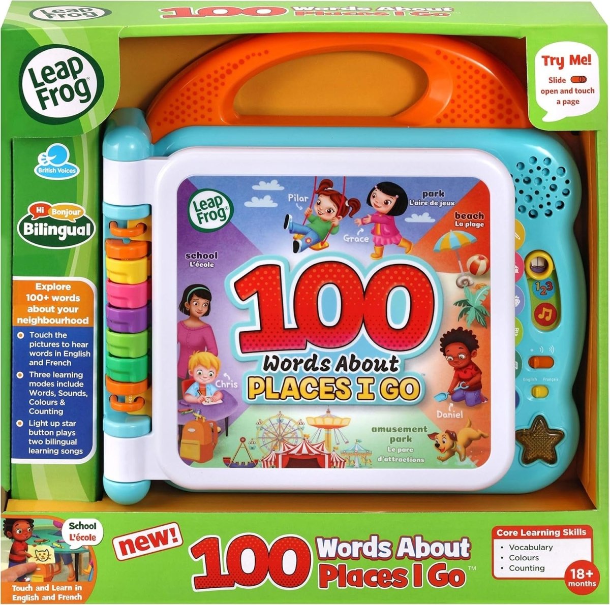 100 WORDS ABOUT PLACE I GO (BILINGUAL: UK+FR) - Premium for Kids in Qatar | Toysaro.com