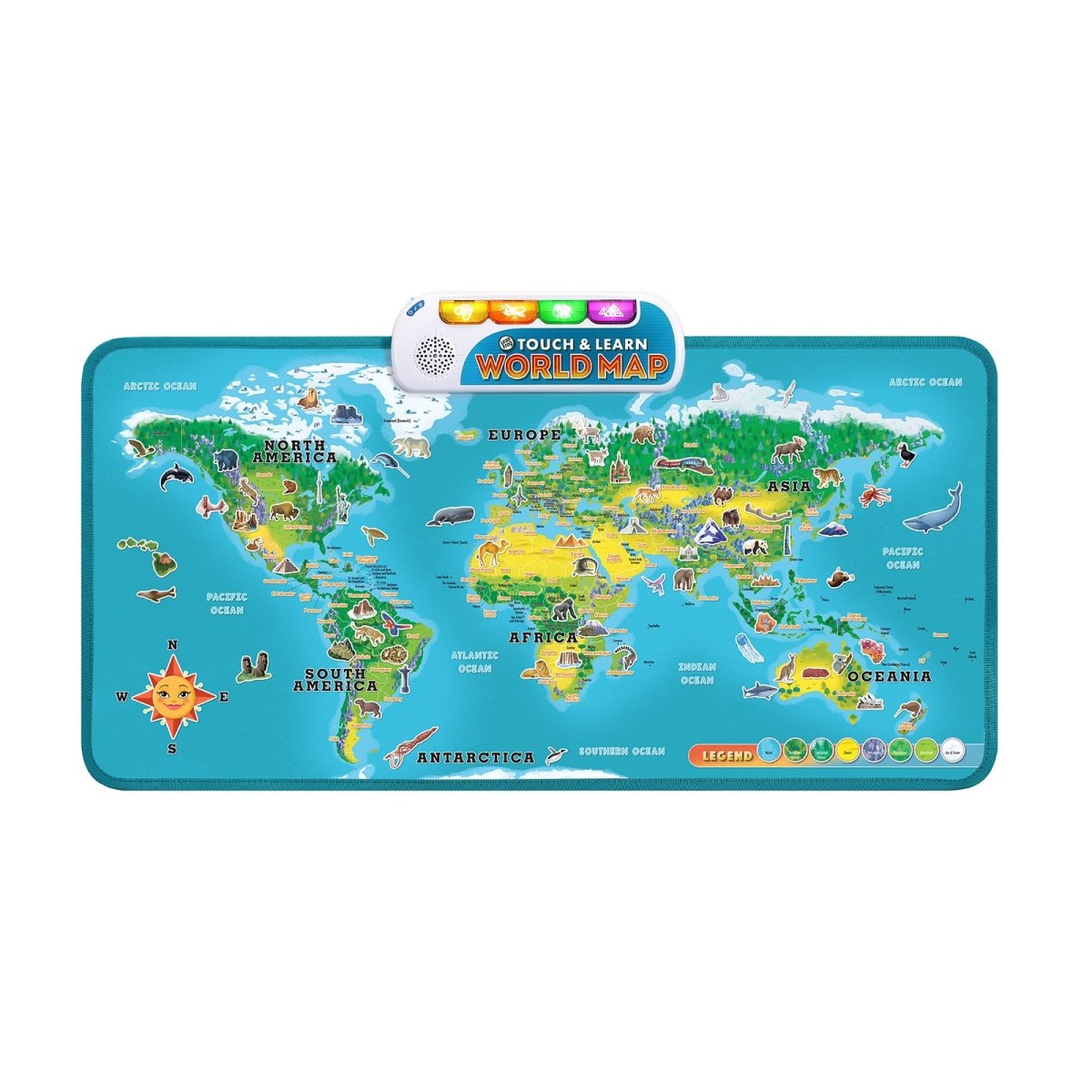 LEAPFROG TOUCH & LEARN WORLD MAP BOARD - Premium for Kids in Qatar | Toysaro.com