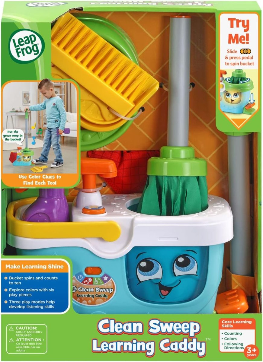 LEAPFROG CLEAN SWEEP MOP & BASKET - Premium for Kids in Qatar | Toysaro.com