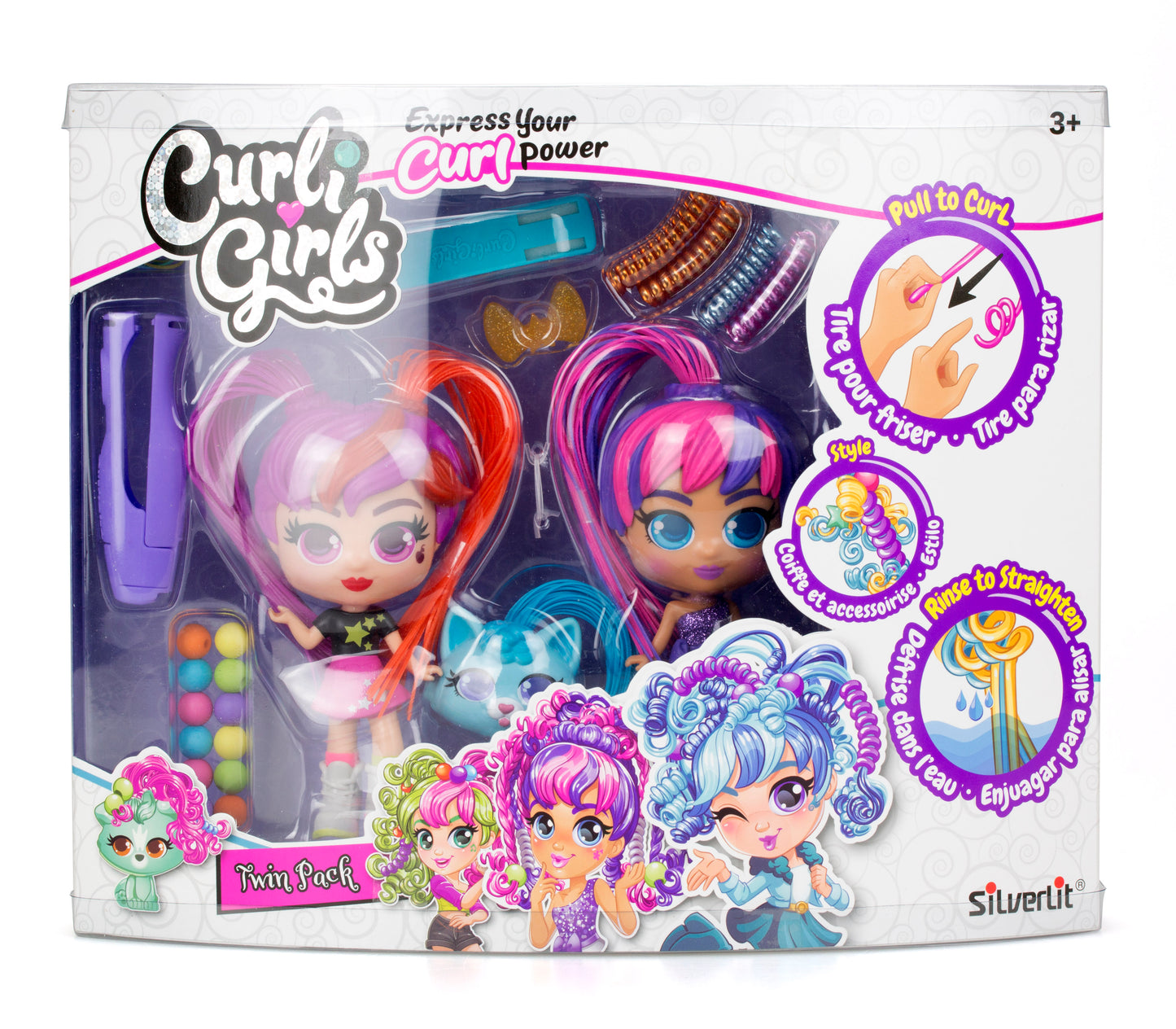 SILVERLIT CURLIGIRLS DOLLS - PETS