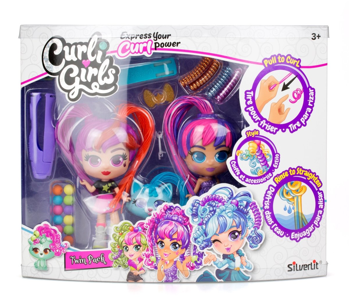 SILVERLIT CURLIGIRLS DOLLS - PETS - Premium for Kids in Qatar | Toysaro.com