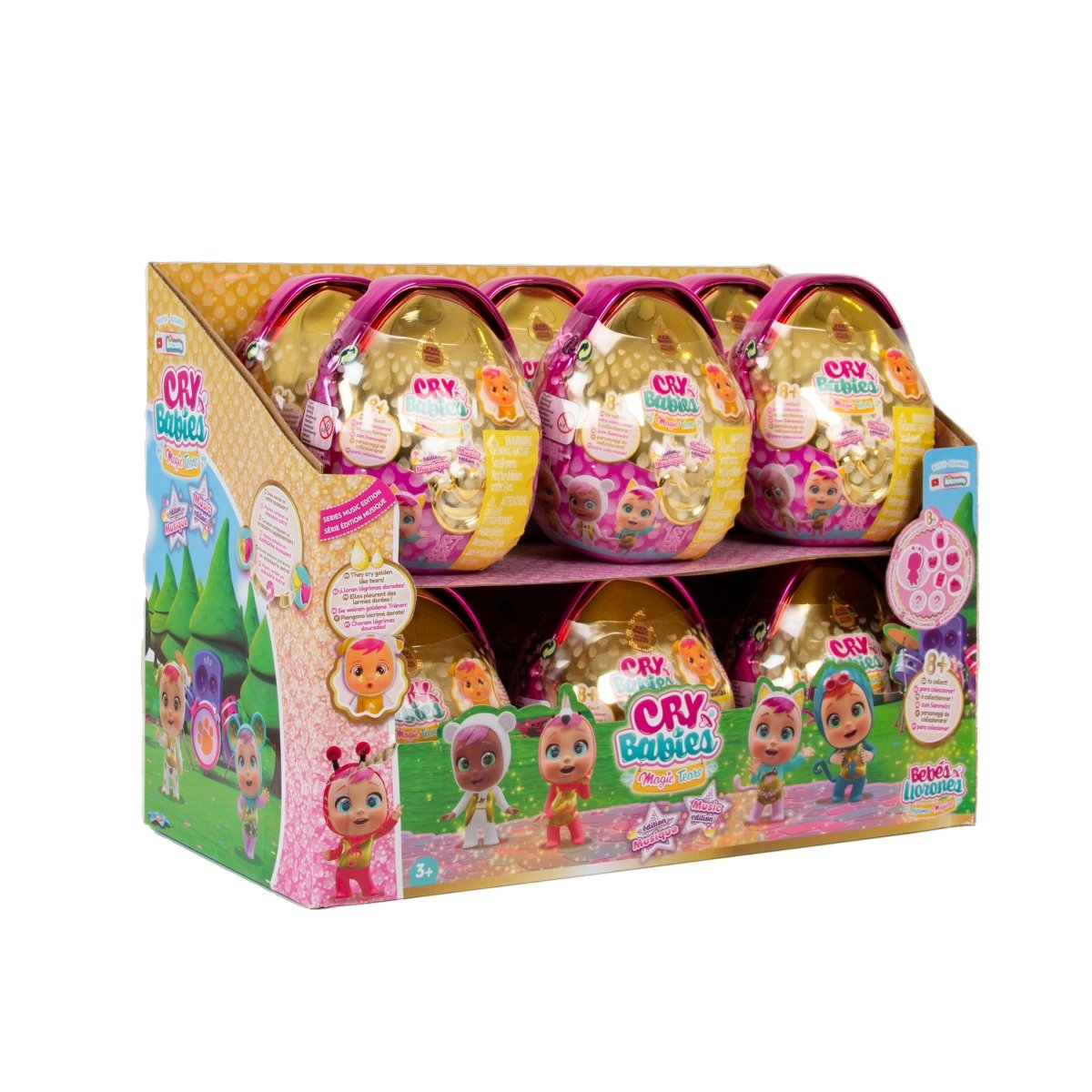 CRT BABIES MAGIC TEARS MUSIC EDITION 12PC DISPLAY - Premium for Kids in Qatar | Toysaro.com