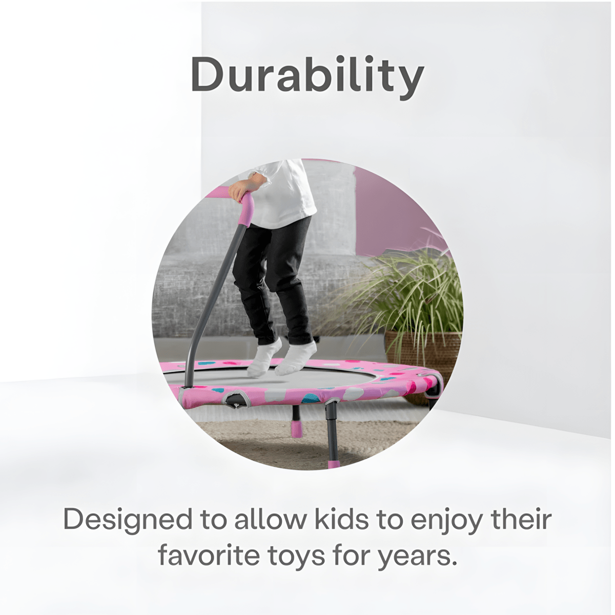 SMARTRIKE - ACTIVITY CENTER 3IN1 TRAMPOLINE™ - PINK - Premium for Kids in Qatar | Toysaro.com