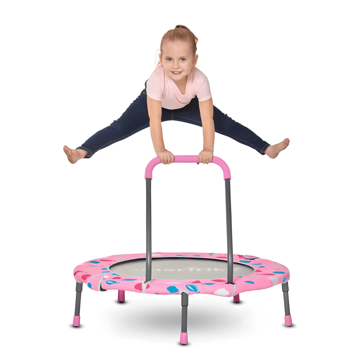 SMARTRIKE - ACTIVITY CENTER 3IN1 TRAMPOLINE™ - PINK - Premium for Kids in Qatar | Toysaro.com