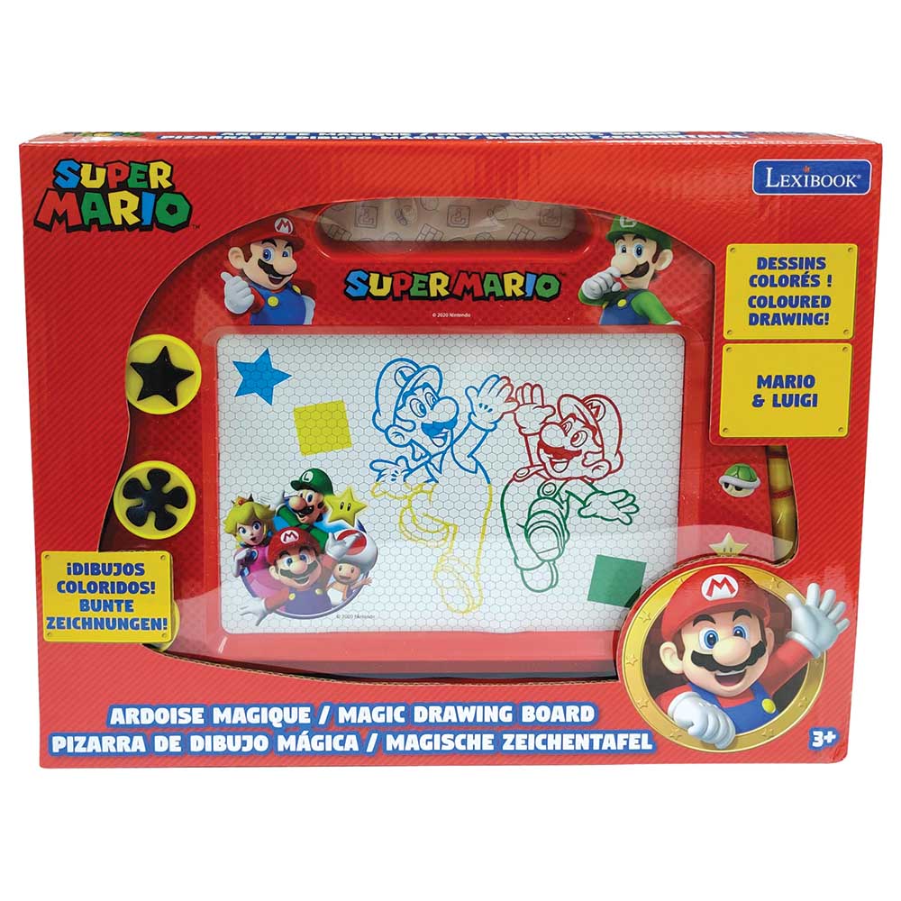 MARIO MAGNETIC MULTICOLOR DRAWING BOARD A5 W/ACCESSORIES - Premium for Kids in Qatar | Toysaro.com