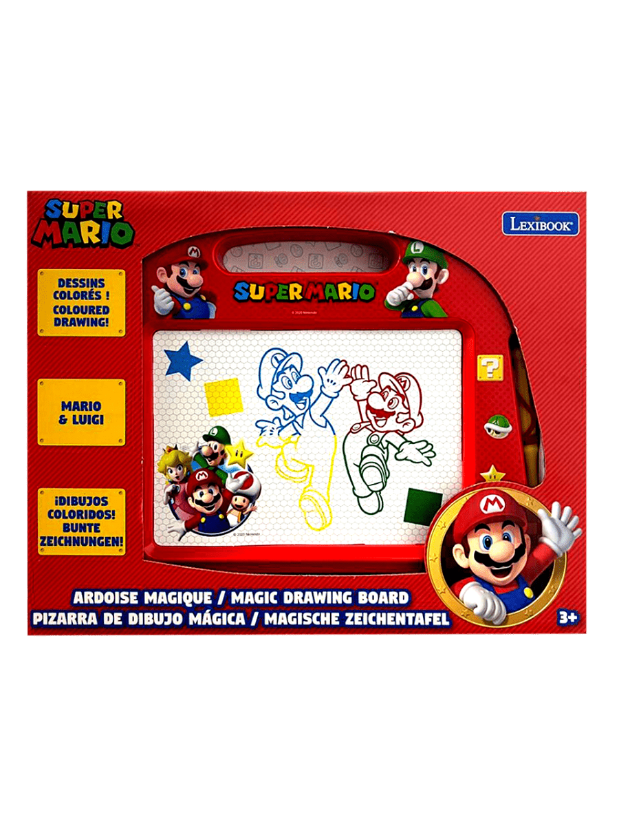 MARIO MAGNETIC MULTICOLOR DRAWING BOARD A5 W/ACCESSORIES - Premium for Kids in Qatar | Toysaro.com