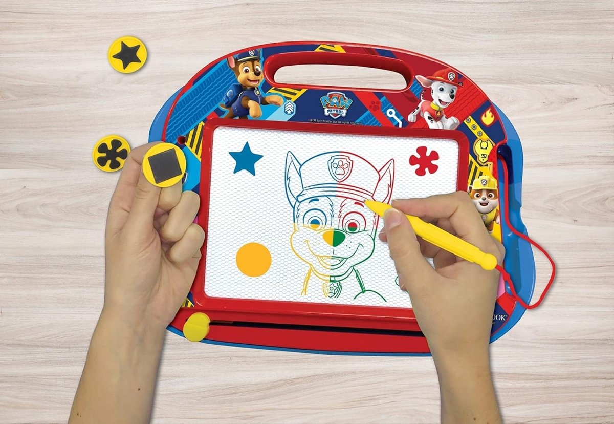 PAW PATROL MAGNETIC MULTICOLOR DRAWING BOARD A5 W/ACCESSORIES - Premium for Kids in Qatar | Toysaro.com