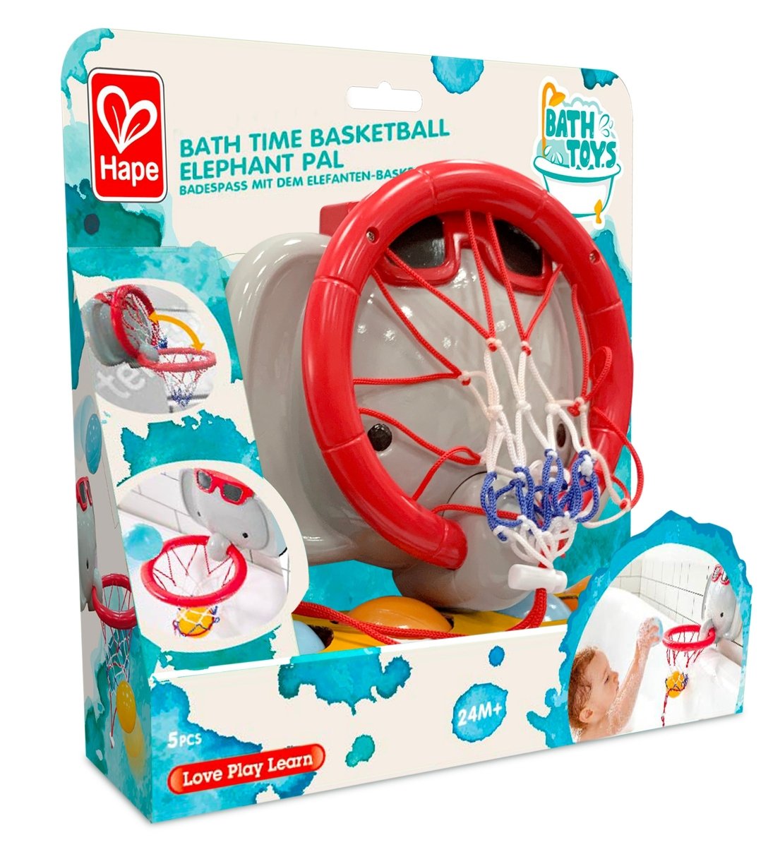 Bath Time Basketball Elephant Pal - Premium for Kids in Qatar | Toysaro.com