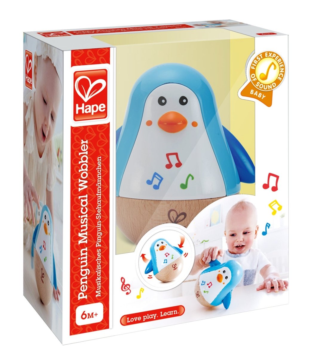 Hape Penguin Musical Wobbler - Premium for Kids in Qatar | Toysaro.com