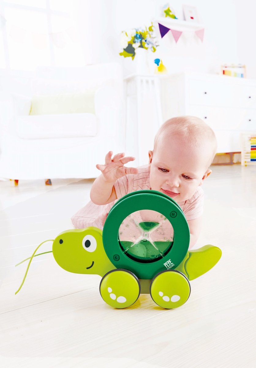 Hape Pepe & Friends Tito Push & Pull Along Toy - Premium for Kids in Qatar | Toysaro.com