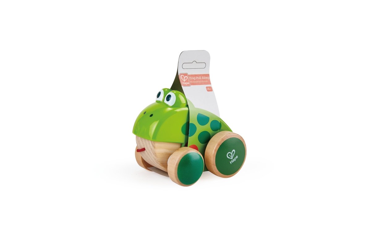 Hape Frog - Themed Push & Pull Along Toy - Premium for Kids in Qatar | Toysaro.com