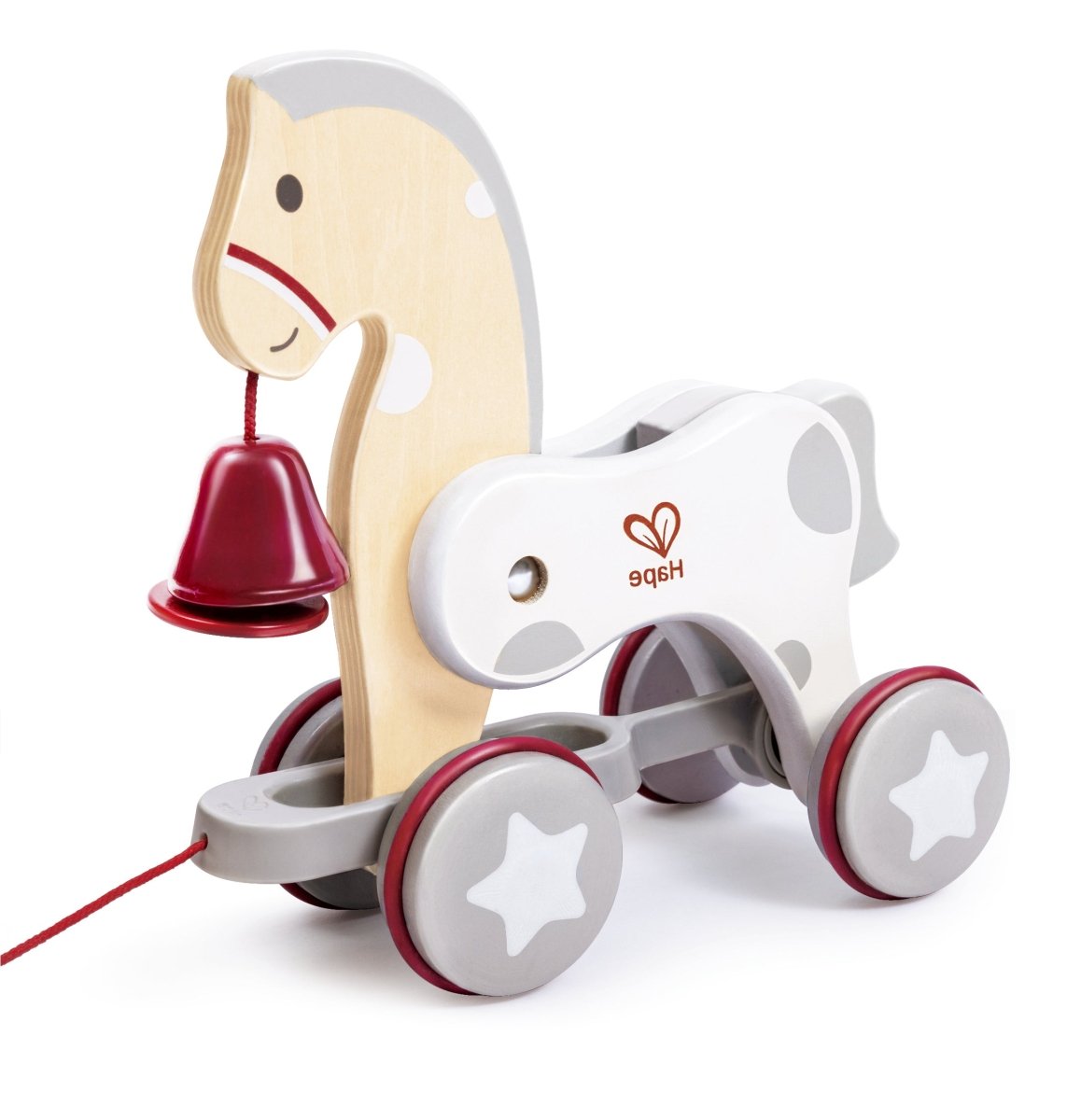 Hape Pony Pull Along Push and Pull Toy - Premium for Kids in Qatar | Toysaro.com