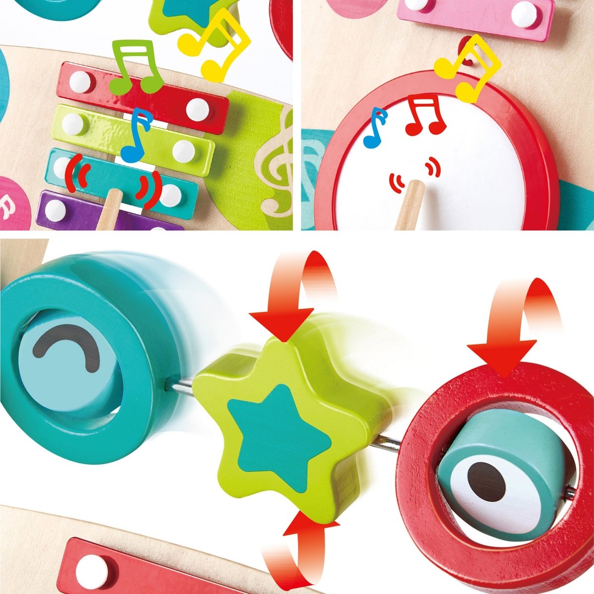 Hape Wooden First Musical Walker - Premium for Kids in Qatar | Toysaro.com