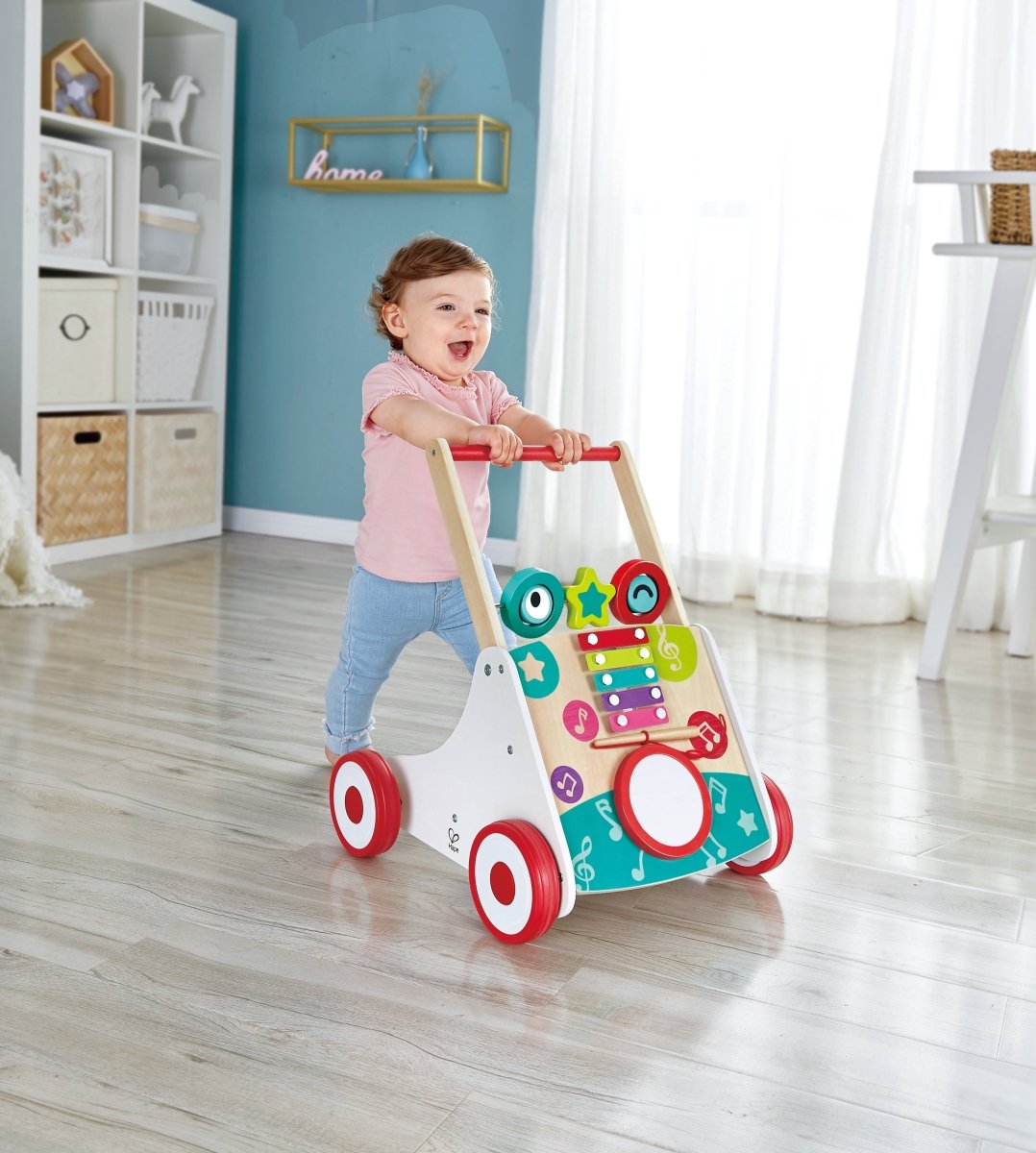 Hape Wooden First Musical Walker - Premium for Kids in Qatar | Toysaro.com
