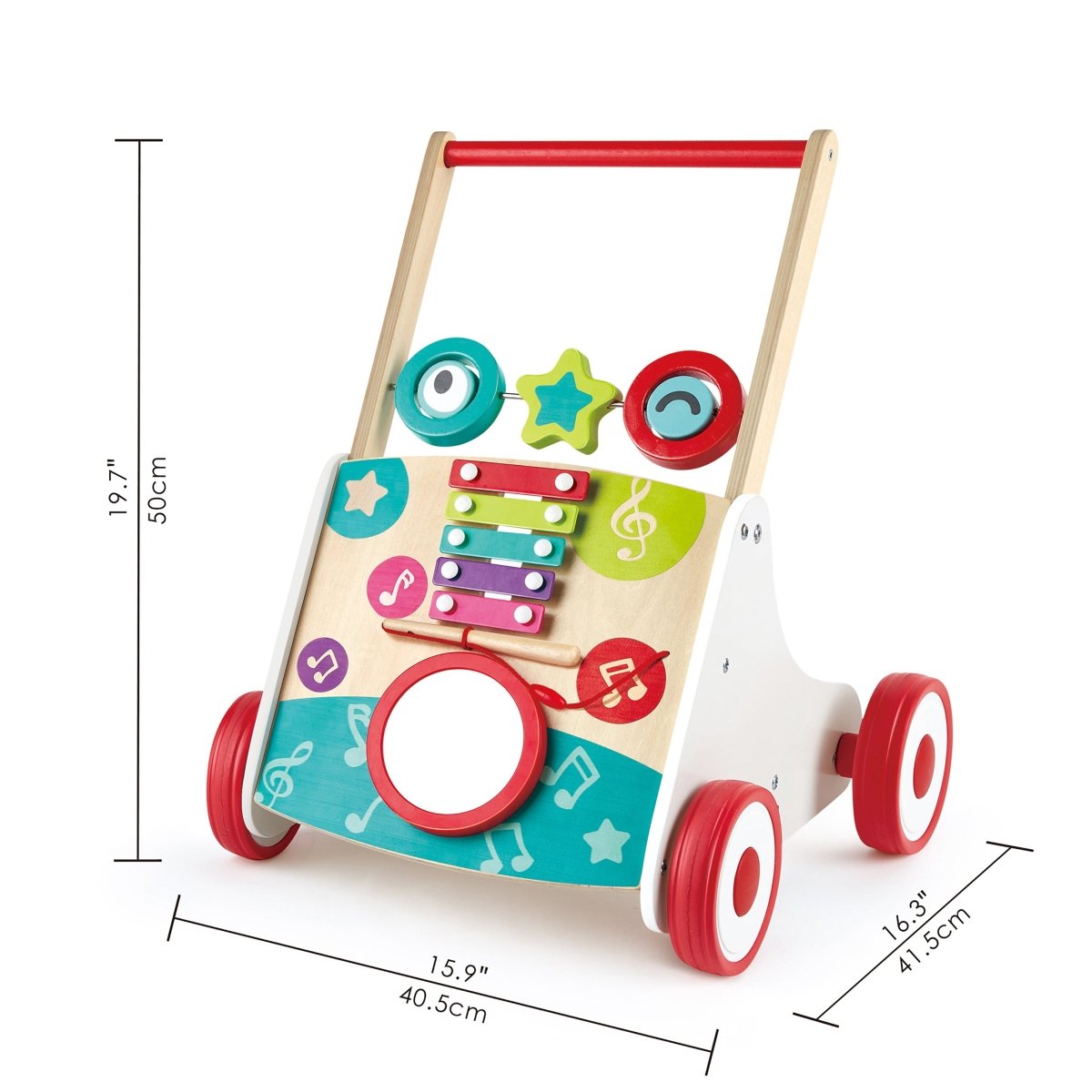 Hape Wooden First Musical Walker - Premium for Kids in Qatar | Toysaro.com