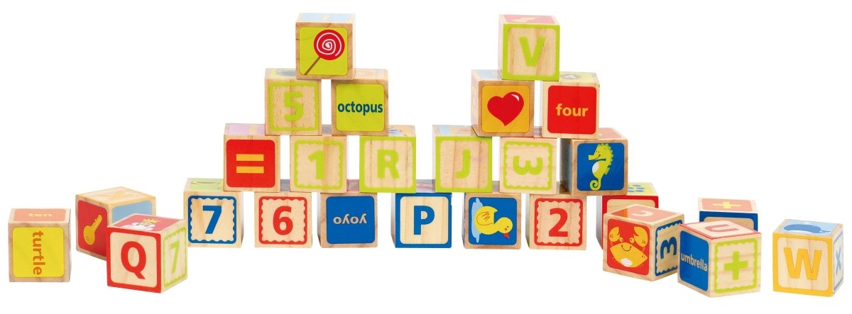 Hape Educational ABC Blocks 26pcs - Premium for Kids in Qatar | Toysaro.com