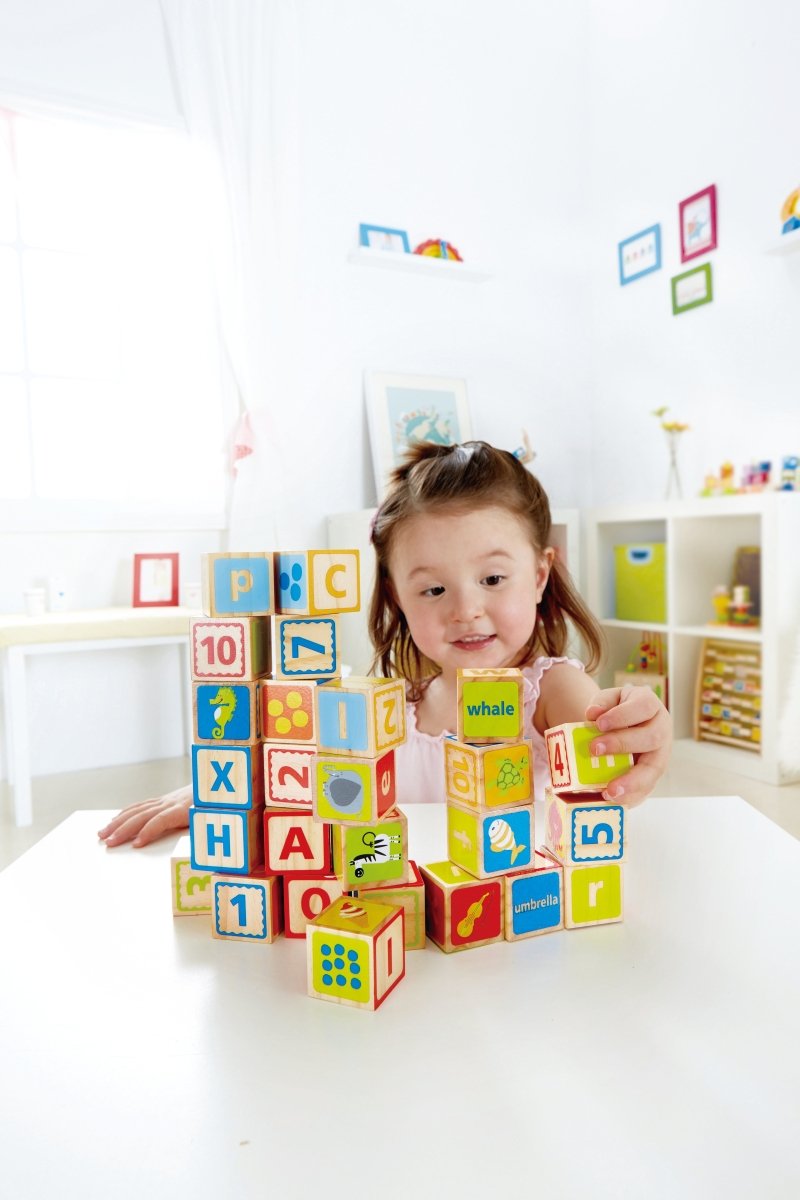 Hape Educational ABC Blocks 26pcs - Premium for Kids in Qatar | Toysaro.com