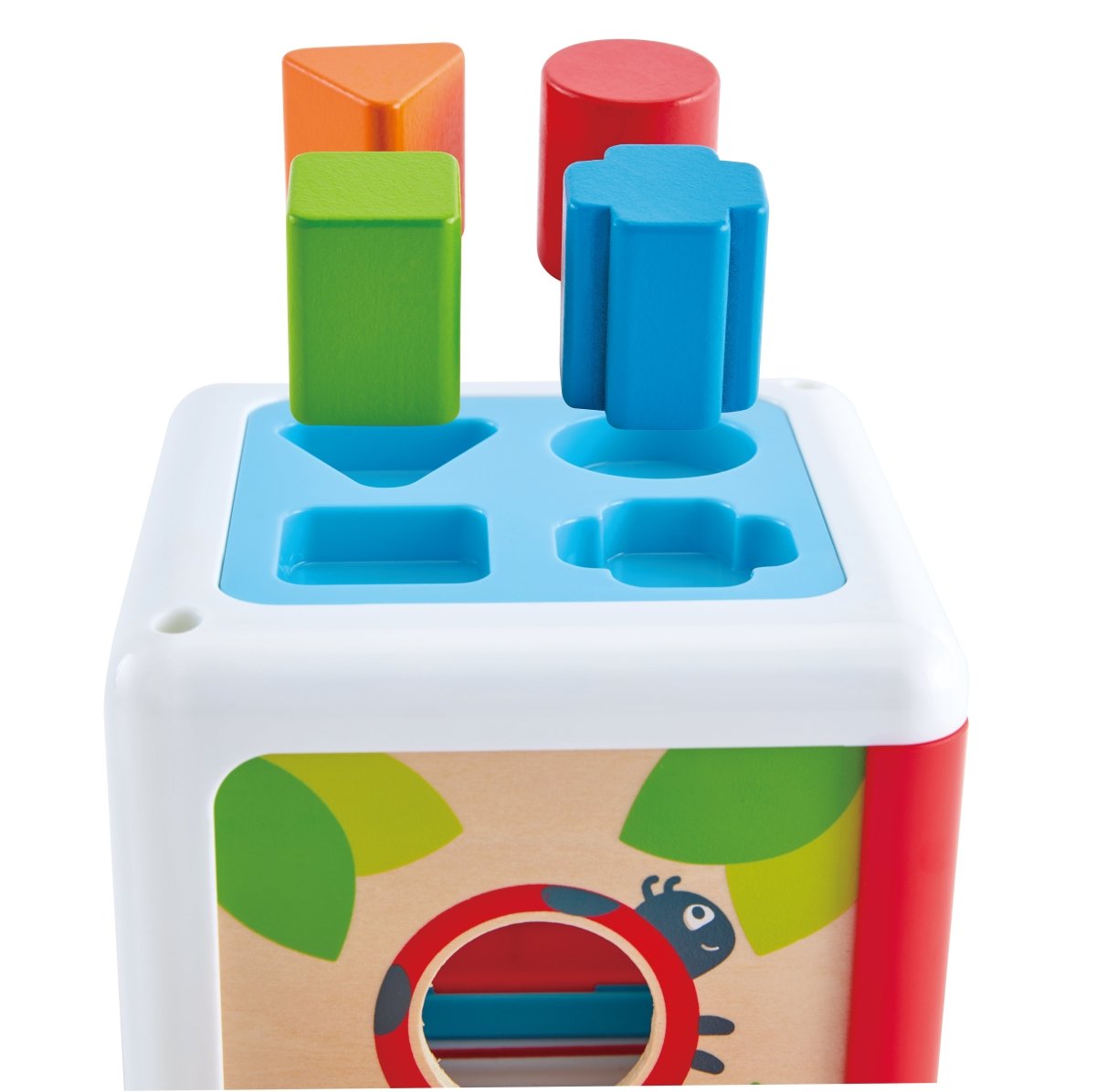 Hape Wooden Colorful Shape Sorting Box - Premium for Kids in Qatar | Toysaro.com