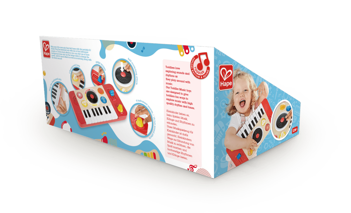 Hape DJ Mix & Spin Studio With Light and Sound Playset - Premium for Kids in Qatar | Toysaro.com