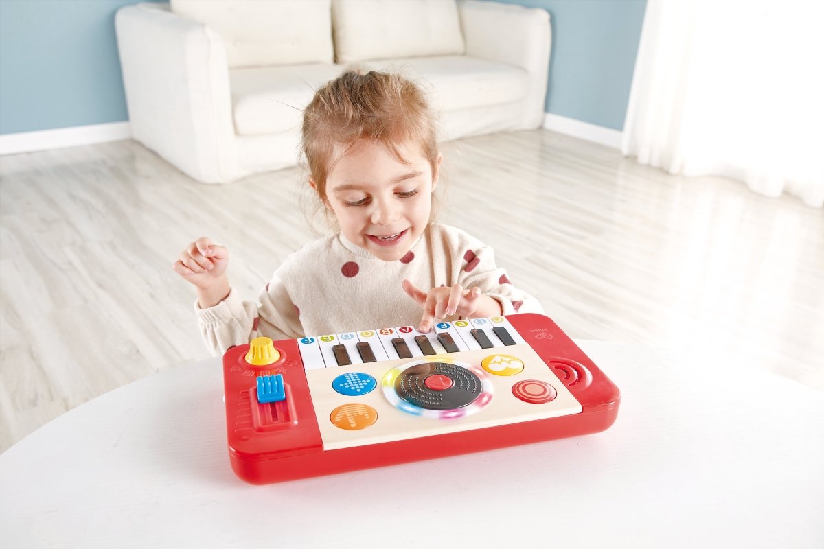 Hape DJ Mix & Spin Studio With Light and Sound Playset - Premium for Kids in Qatar | Toysaro.com