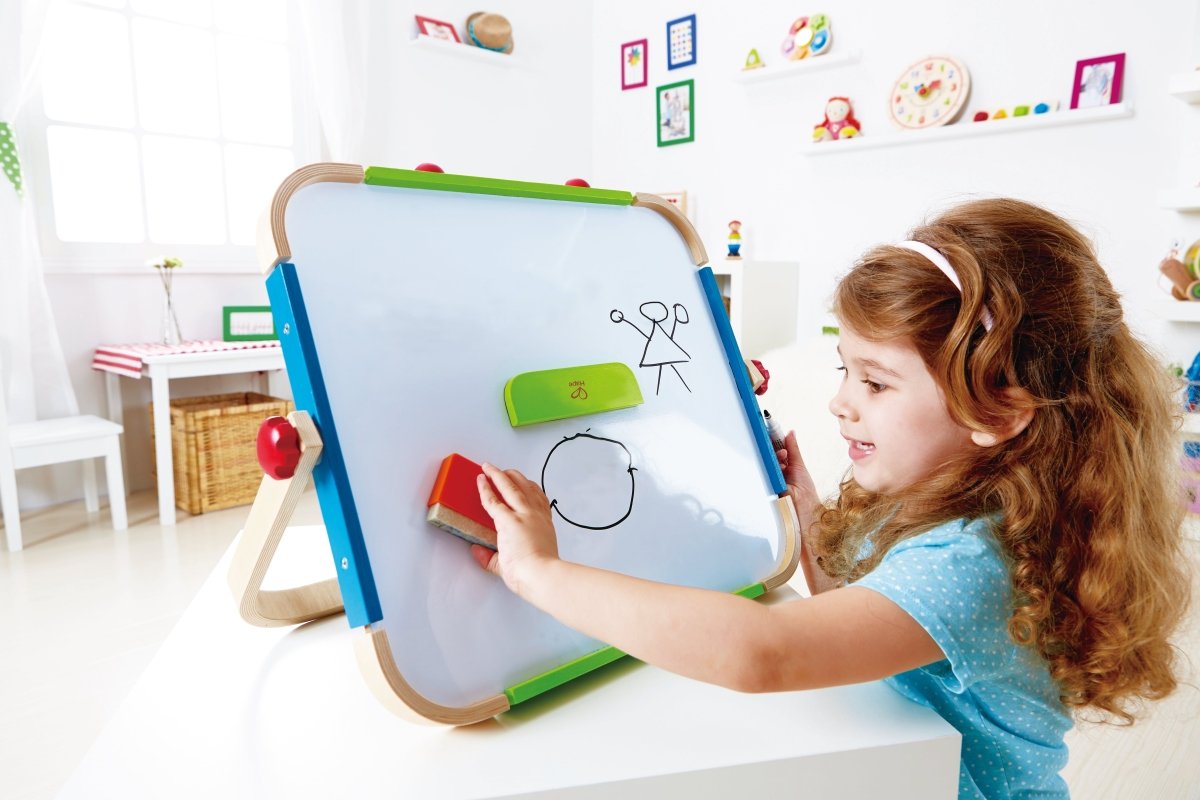 Hape Anywhere Art Studio Table Top Wooden Easel - Premium for Kids in Qatar | Toysaro.com