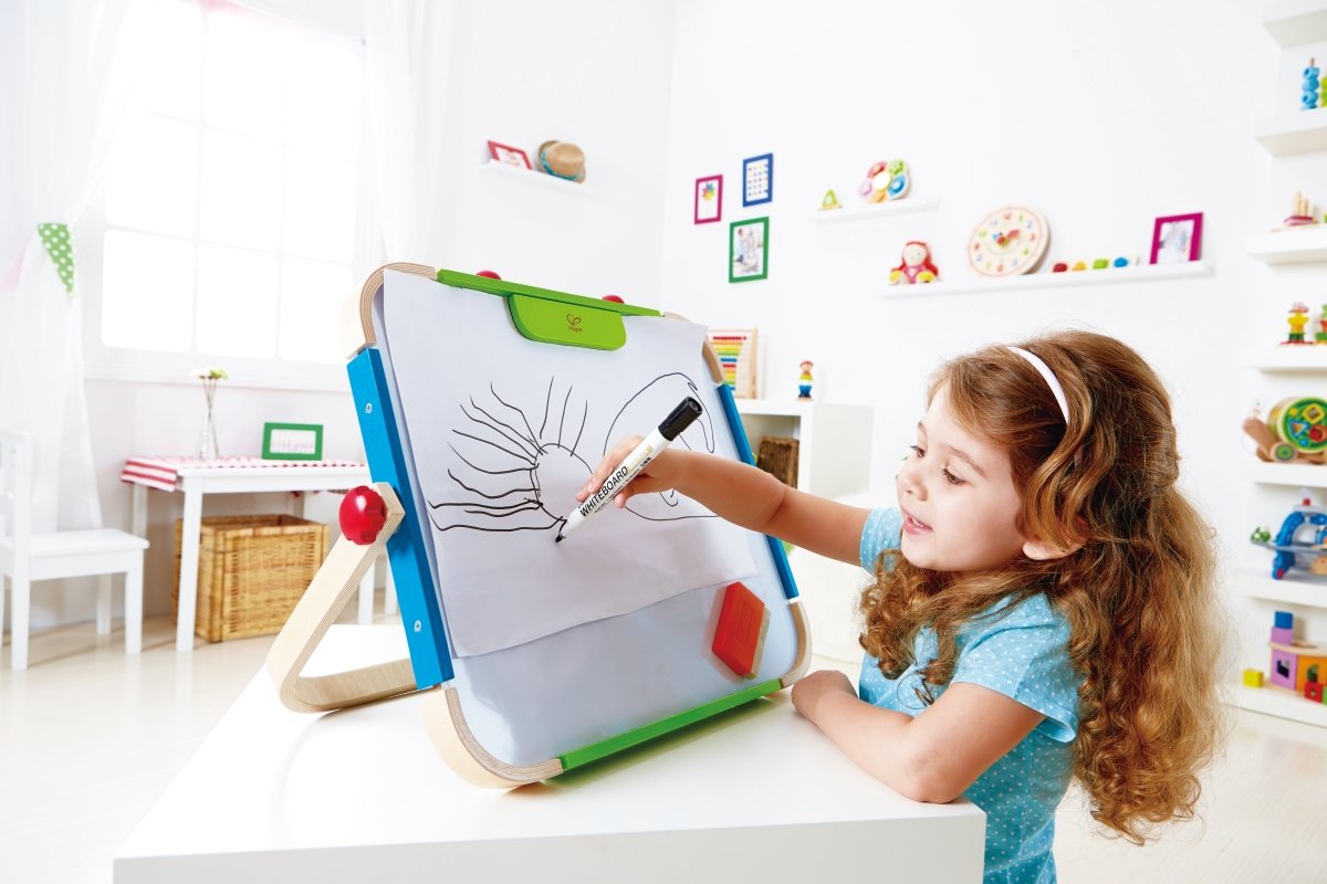 Hape Anywhere Art Studio Table Top Wooden Easel - Premium for Kids in Qatar | Toysaro.com