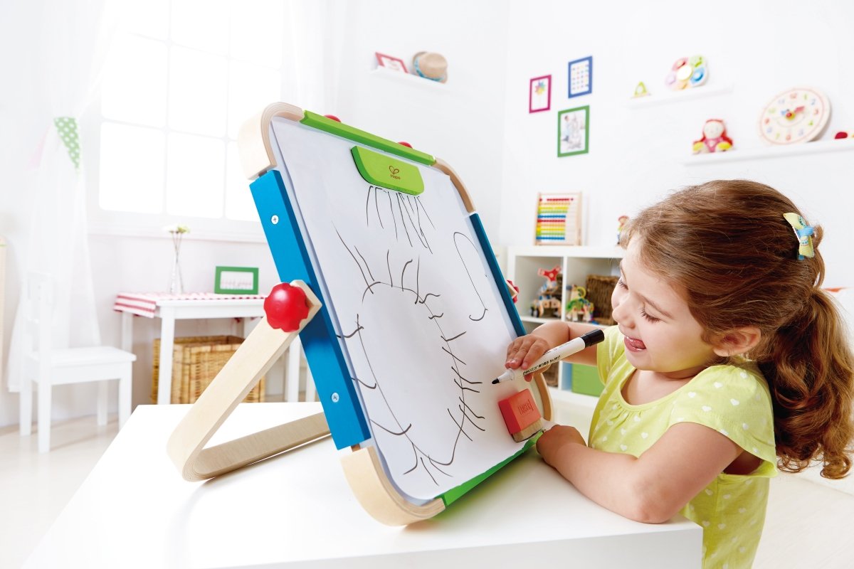 Hape Anywhere Art Studio Table Top Wooden Easel - Premium for Kids in Qatar | Toysaro.com