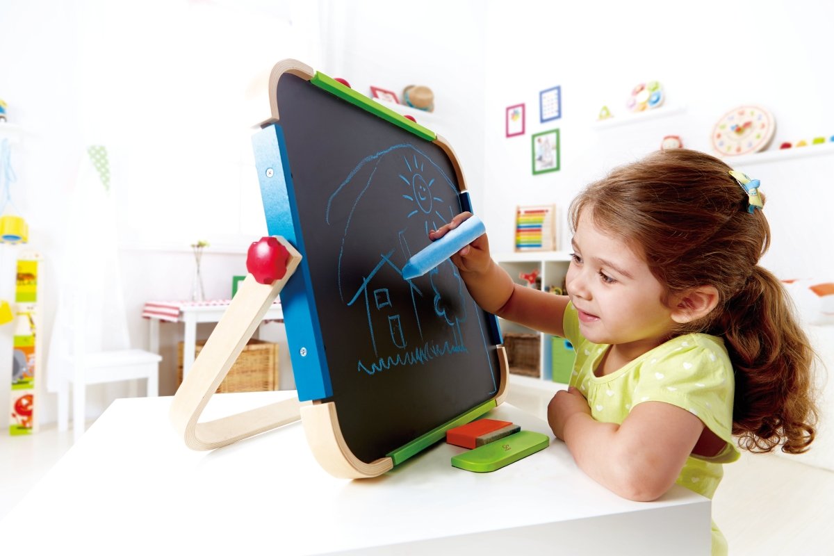 Hape Anywhere Art Studio Table Top Wooden Easel - Premium for Kids in Qatar | Toysaro.com