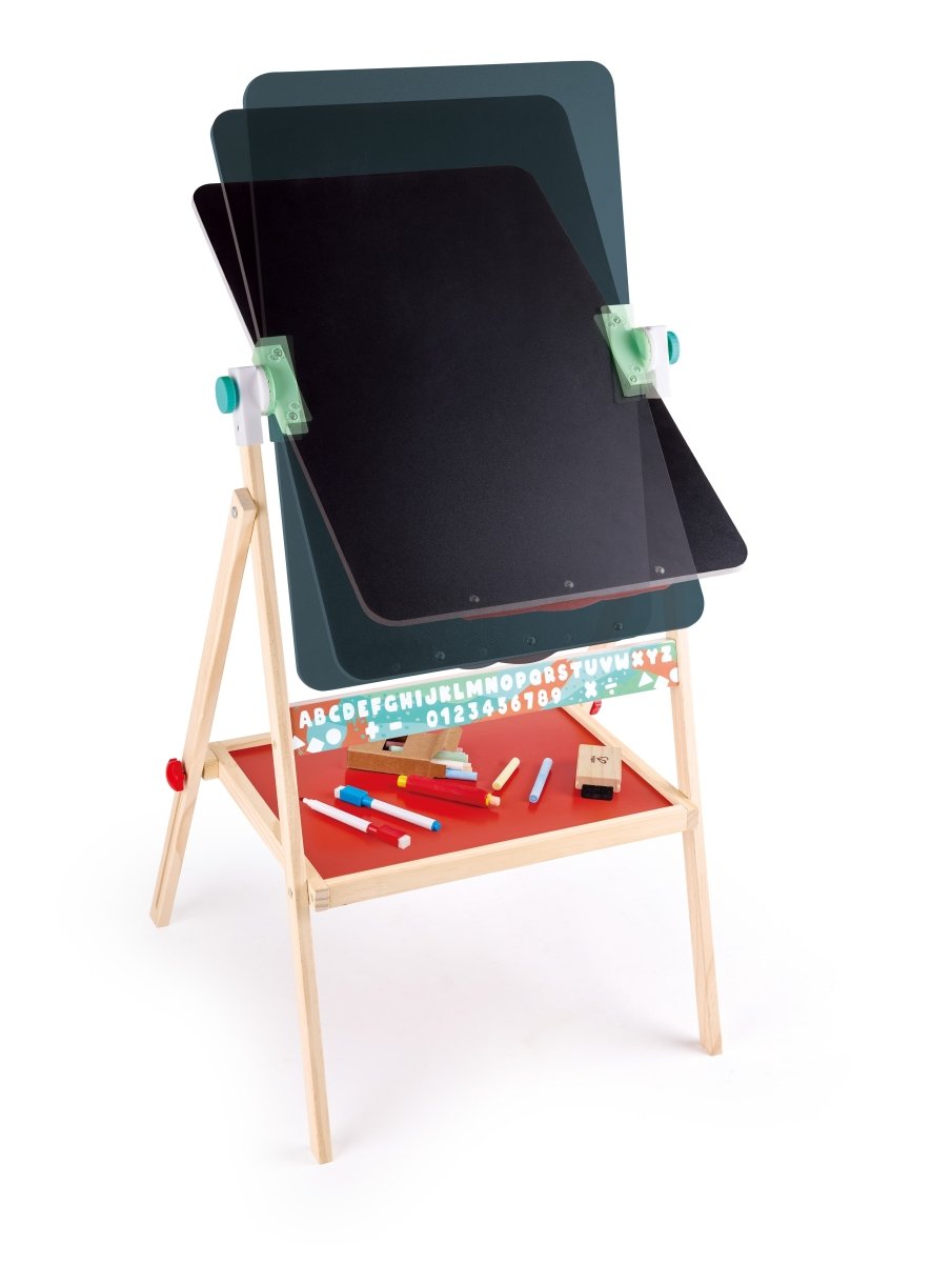 Hape Foldable Double - sided Flip Free Standing Flip Flat Easel - Premium for Kids in Qatar | Toysaro.com
