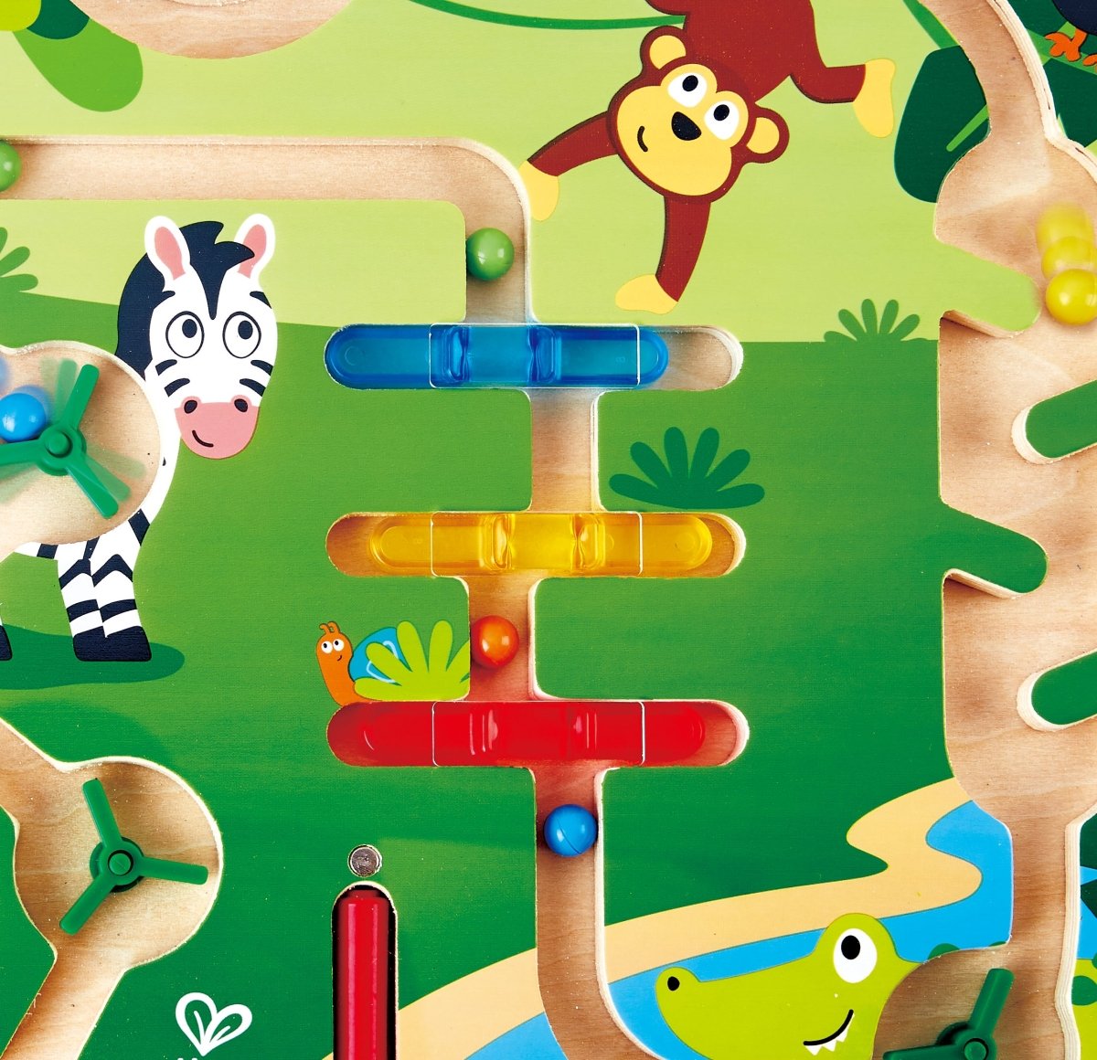 Hape Wooden Magnetic Jungle Educational Maze - Premium for Kids in Qatar | Toysaro.com