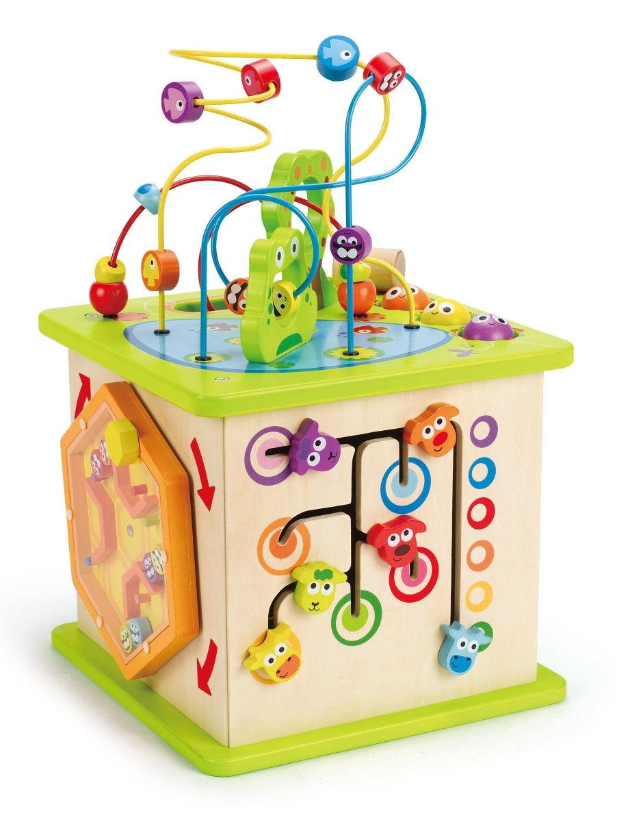 Hape Country Critters Wooden Activity Play Cube - Premium for Kids in Qatar | Toysaro.com