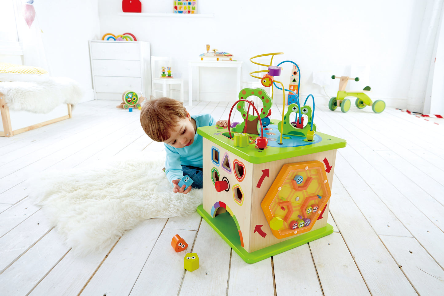 Hape Country Critters Wooden Activity Play Cube