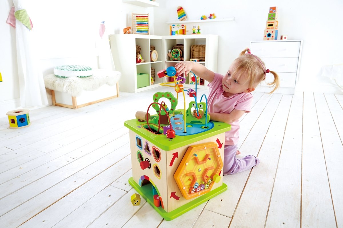 Hape Country Critters Wooden Activity Play Cube - Premium for Kids in Qatar | Toysaro.com