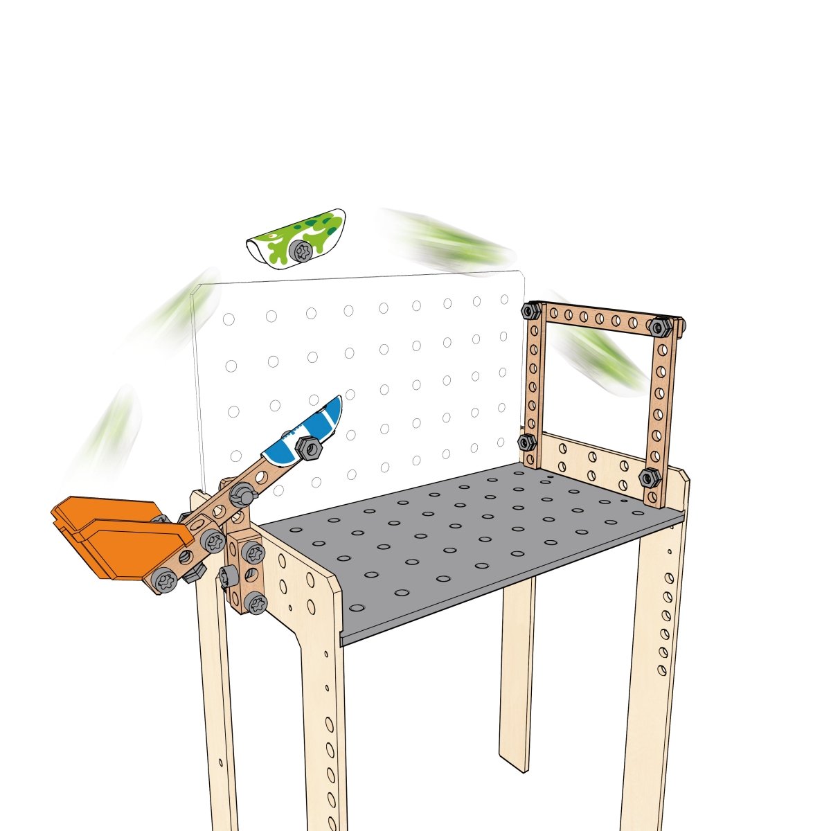 Hape Junior Inventor Deluxe Scientific Wooden Workbench 79pcs - Premium for Kids in Qatar | Toysaro.com