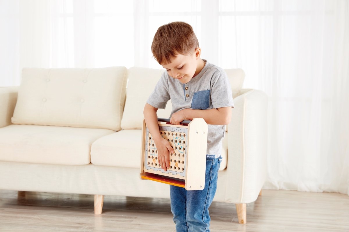 Hape Junior Inventor Science Experiment Toolbox Kit 32pcs - Premium for Kids in Qatar | Toysaro.com