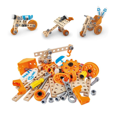 Hape Junior Inventor Deluxe Experiment Construction Kit 57pcs - Premium for Kids in Qatar | Toysaro.com