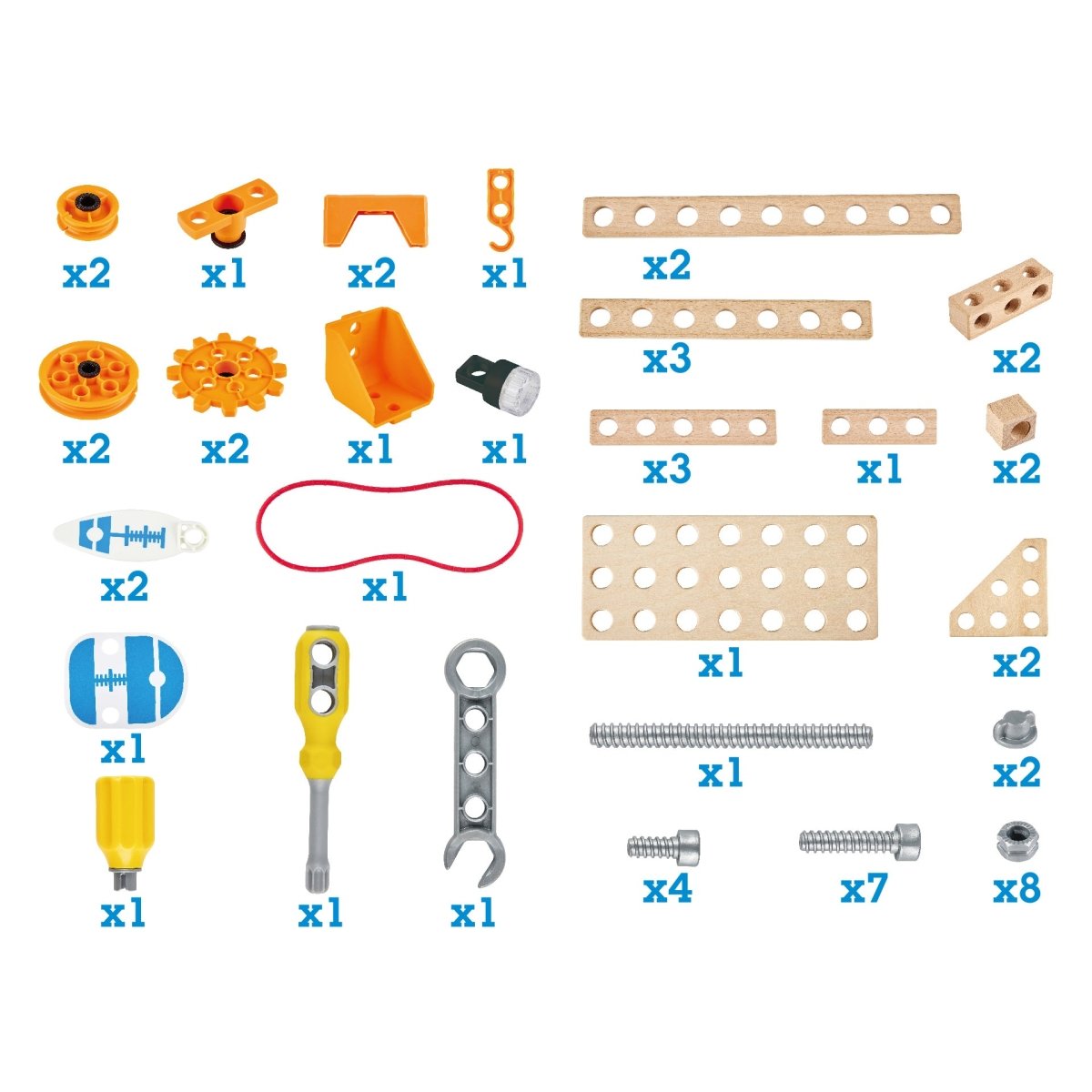 Hape Junior Inventor Deluxe Experiment Construction Kit 57pcs - Premium for Kids in Qatar | Toysaro.com