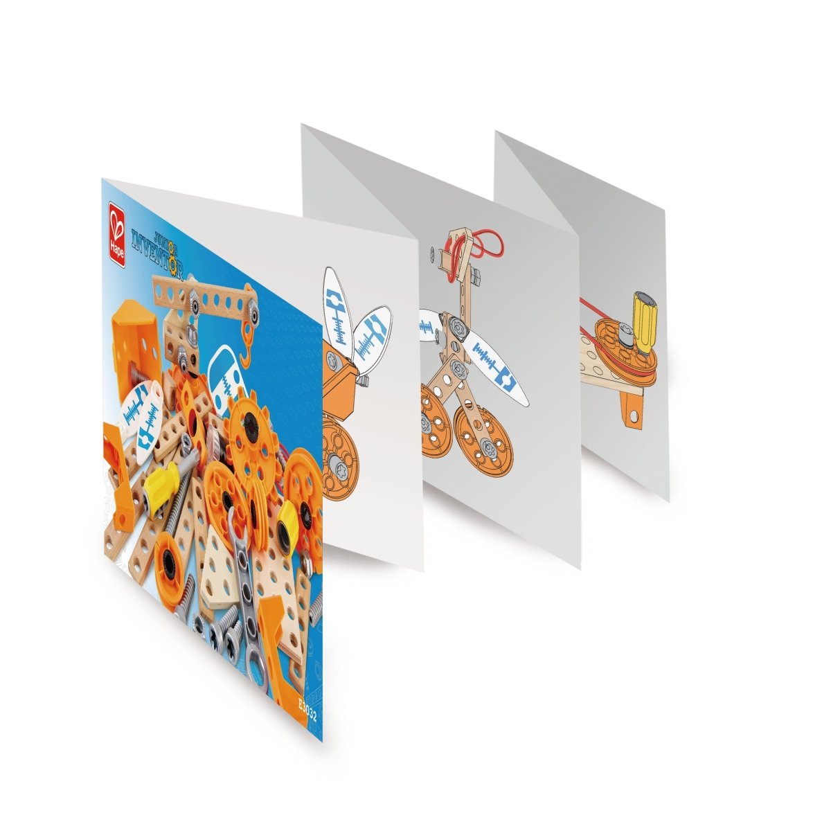 Hape Junior Inventor Deluxe Experiment Construction Kit 57pcs - Premium for Kids in Qatar | Toysaro.com