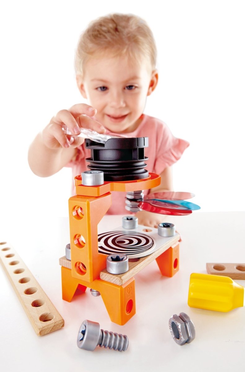 Hape Junior Inventor Optical Science Lab Wooden Playset 53pcs - Premium for Kids in Qatar | Toysaro.com