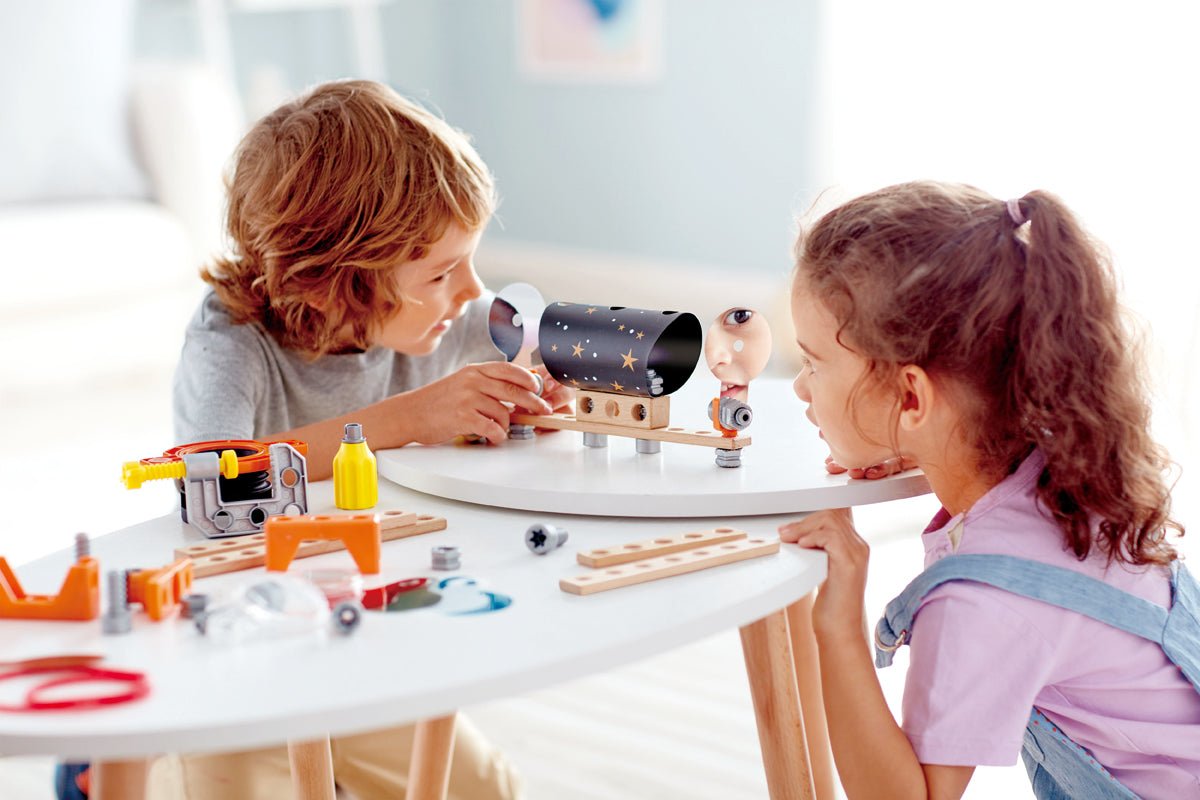 Hape Junior Inventor Optical Science Lab Wooden Playset 53pcs - Premium for Kids in Qatar | Toysaro.com