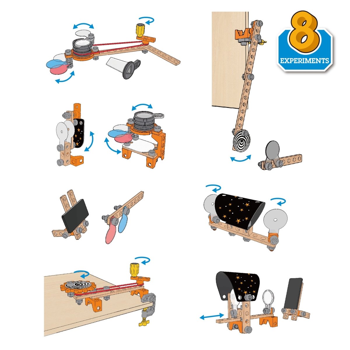 Hape Junior Inventor Optical Science Lab Wooden Playset 53pcs - Premium for Kids in Qatar | Toysaro.com