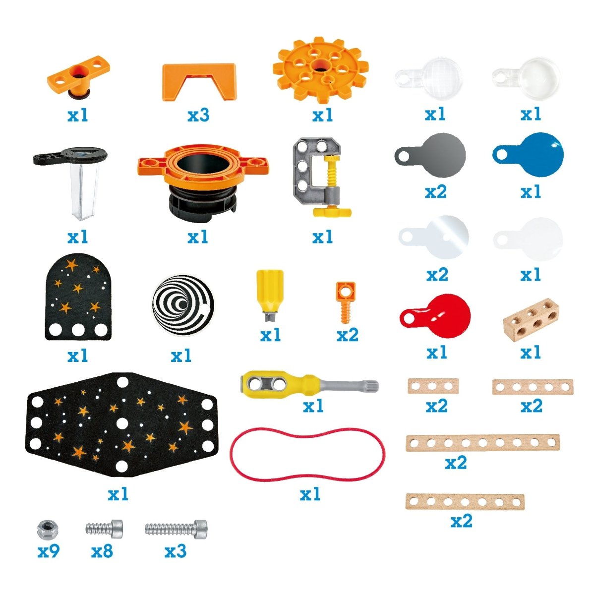 Hape Junior Inventor Optical Science Lab Wooden Playset 53pcs - Premium for Kids in Qatar | Toysaro.com